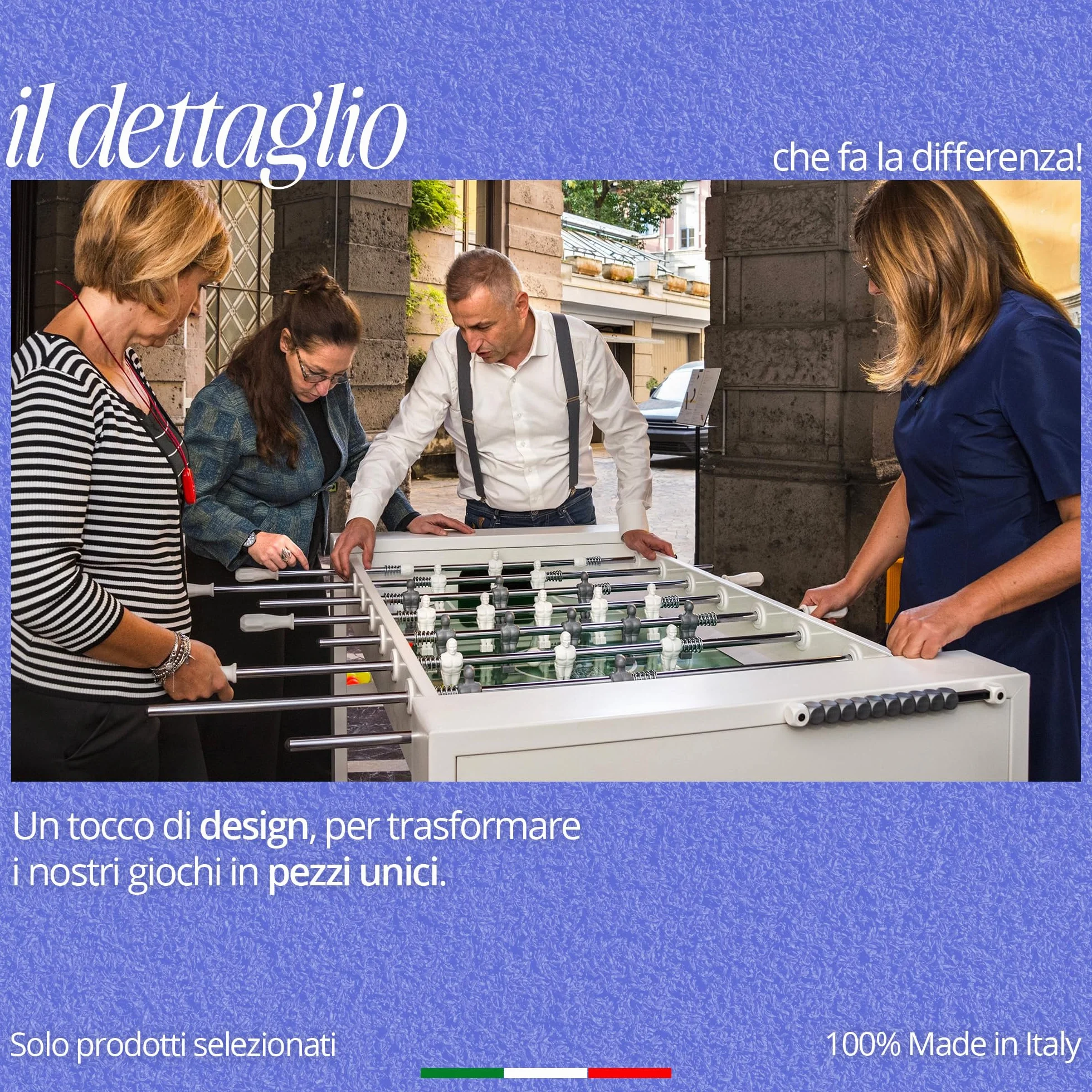 FAS PENDEZZA Serie Angolari Fermavetro Alti per Calcio Balilla Kit Completo Biliardino Altezza 4 cm Nylon Bianco