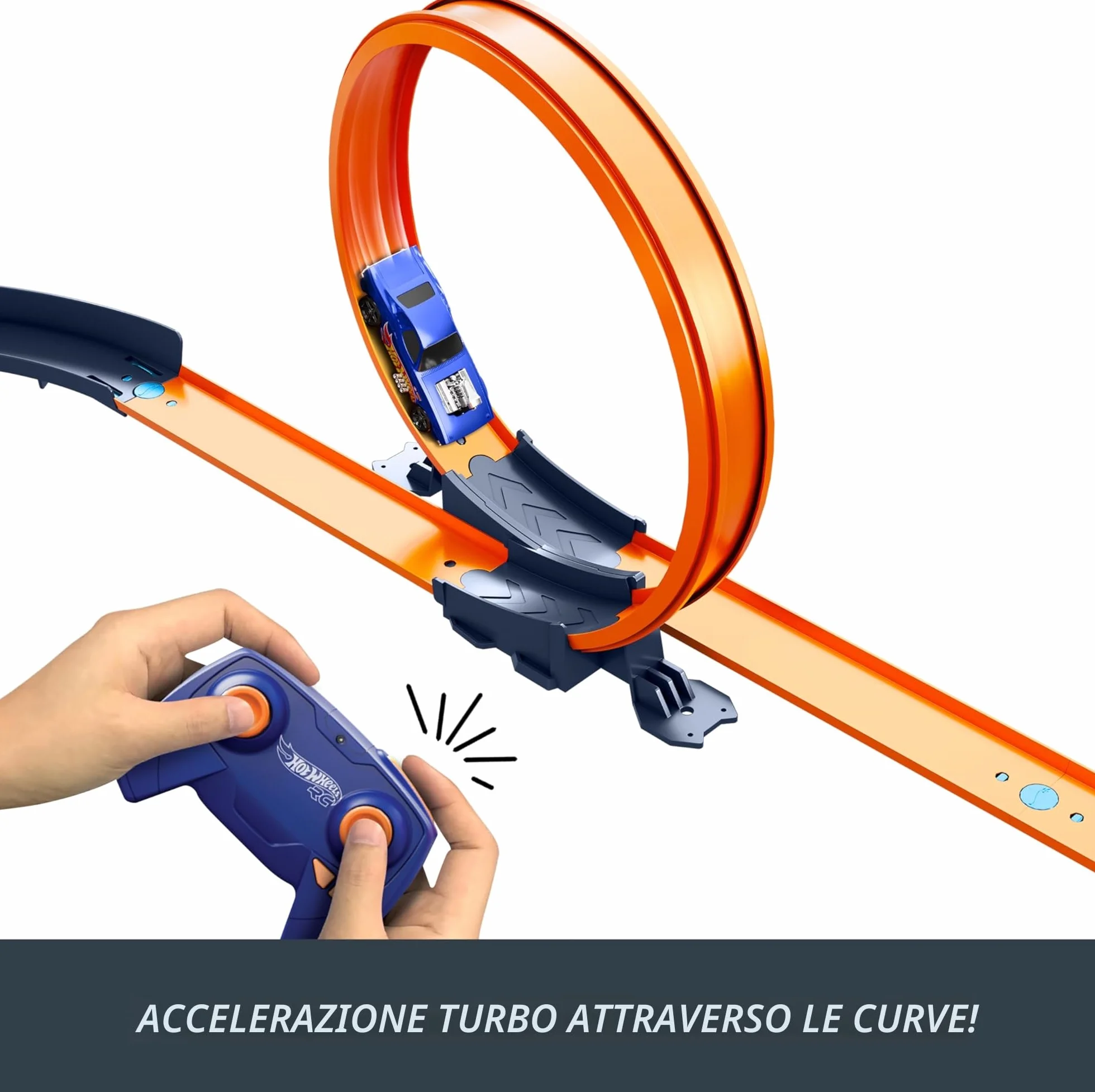 Hot Wheels Sfida di Velocità pista radiocomandata 1:64 set 30 pezzi auto rc giocattolo 5+ anni HXX45