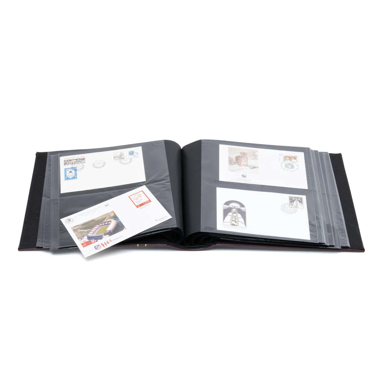 Leuchtturm Scrapbook 200 FDC First-Day-Cover C6 Lettere Custodia Rosso