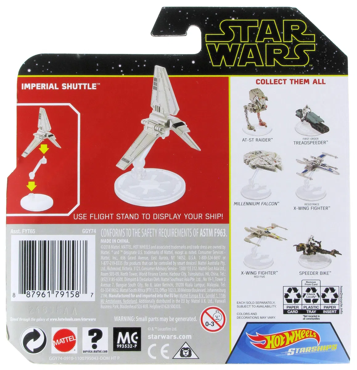 Hot Wheels Star Wars Starships Imperial Shuttle